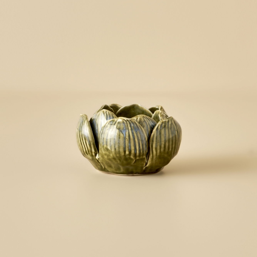 Lotus Candle Holder 8 x 8 x 5 cm - ..