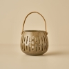 Shine Stone Lantern 14 x 12 cm - Green