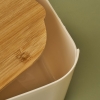 2 In 1 Breed Bread Box with Cutting Board 33 x 18.5 x 12 cm - Cream