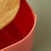 2 In 1 Breed Bread Box with Cutting Board 33 x 18.5 x 12 cm - Salmon
