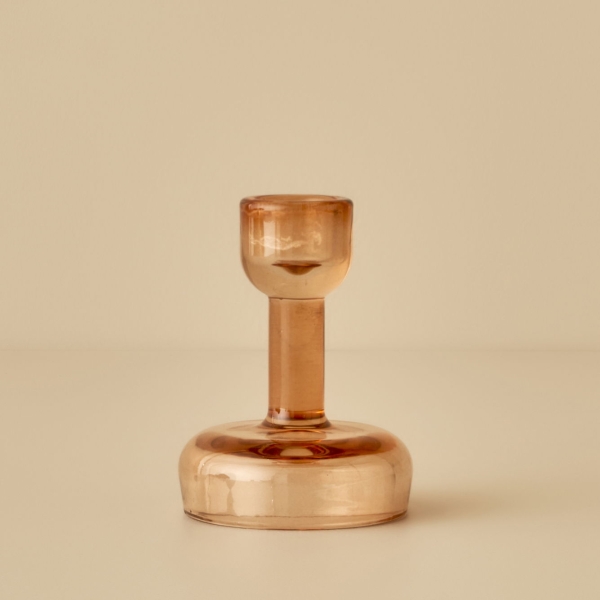 Miguel Candle Holder 7 x 7 x 10 cm - Orange