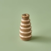 Wildy Candle Holder 6 x 6 x 12 cm - Brown