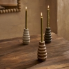 Wildy Candle Holder 6 x 6 x 12 cm - Green