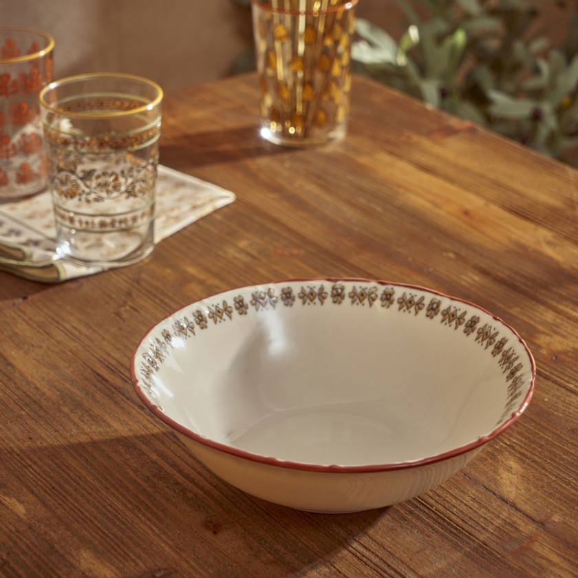 Indian Porcelain Salad Bowl 23 cm -..