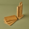 6 Pieces Craft Cutting Board Set 33 x 15 x 7 cm - Beige