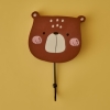 Bear Kids Hanger 11 x 11 x 3 cm - Brown