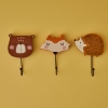Bear Kids Hanger 11 x 11 x 3 cm - Brown