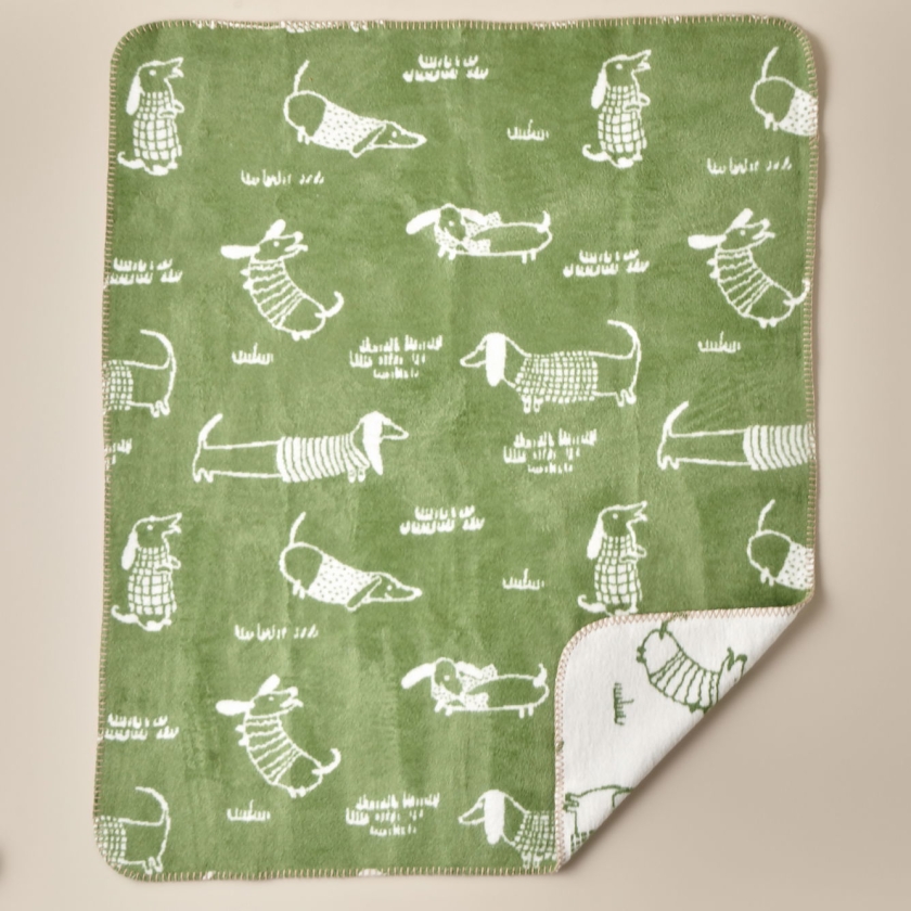 Sausage Dog Cotton Baby Blanket 100..