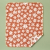 Freya Cotton Baby Blanket 100 x 120 cm - Tile / White