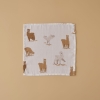 4 Pieces Alpaca Mouth Wiping Cloth Set 30 x 30 cm - Beige