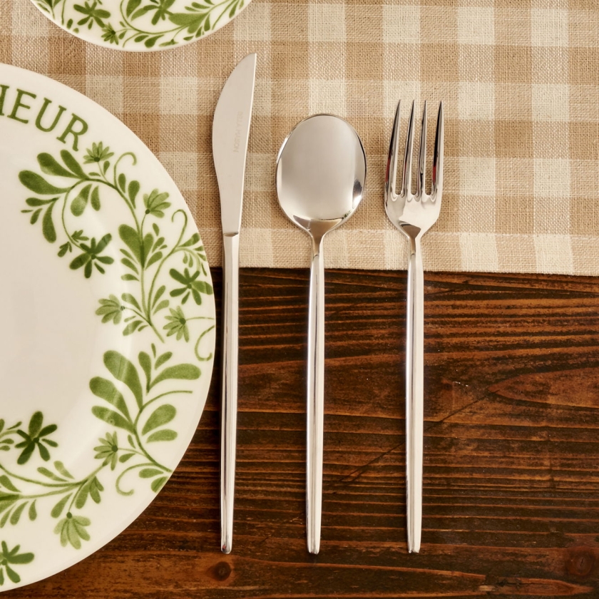 18 Pieces Siena Dessert Fork Spoon ..