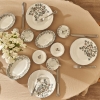 26 Pieces Vintage Porcelain Breakfast Set - Blue / White