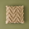 Nate Cotton Filled Decorative Pillow 43 x 43 cm - Beige
