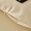 Helena Cotton Filled Decorative Pillow 43 x 43 cm - White / Black