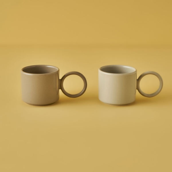 2 Pieces Arcana Espresso Set 184 ml - Grey
