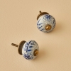 2 Pieces Cora Handle Set 6.5 x 4 x 4 cm - Blue / Cream