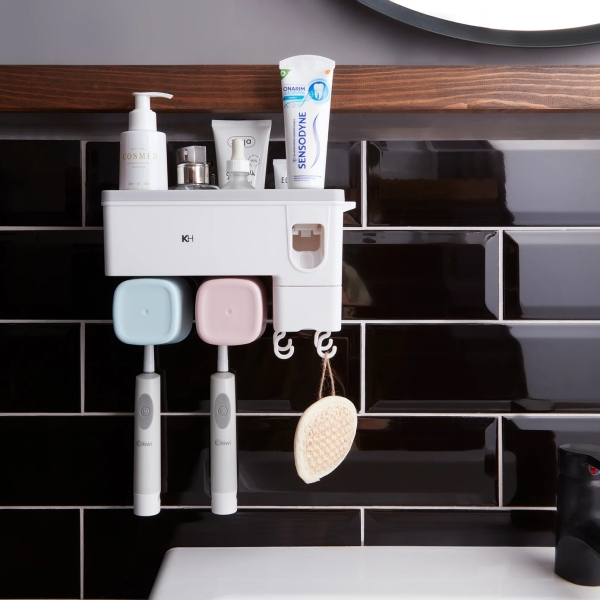16 x 23 x 11 cm Glenda Bathroom Organizer Accessory - White