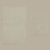 2 Pieces Roma Bath Mat Set - Ecru