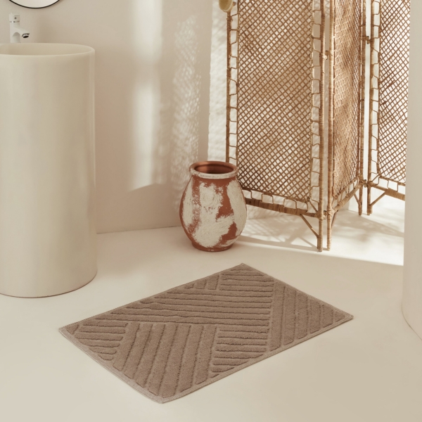 60 x 90 cm Sarah Anderson Sang Bath Mat - Mink