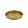 Donna Decorative Metal Tray 20 cm - Mustard