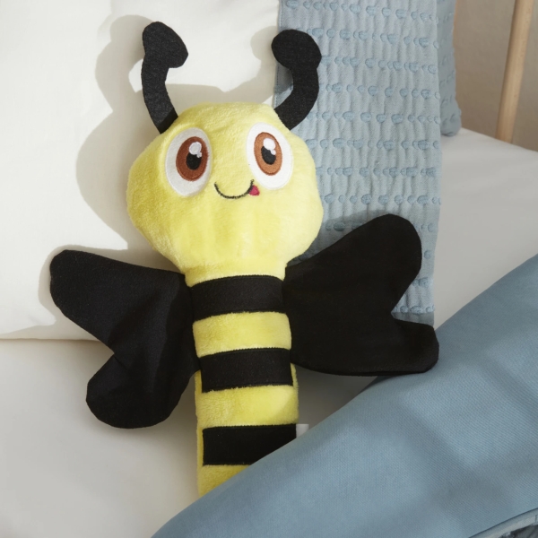 30 cm Baby Little Bee Decorative Pillow - Yellow / Black
