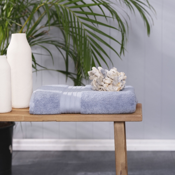 85 x 150 cm Aquasoft Cotton Bath Towel - Blue