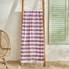 90 x 160 cm Lina Peshtamal Beach Towel - Plum