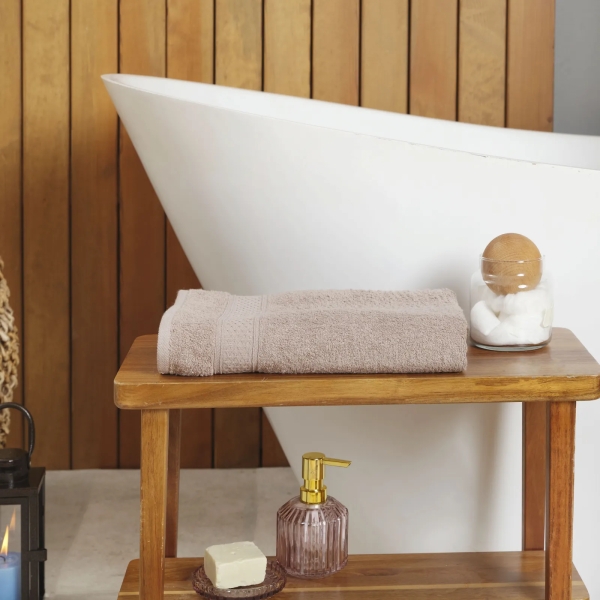 70 x 140 cm Dielle Bath Towel - Brown