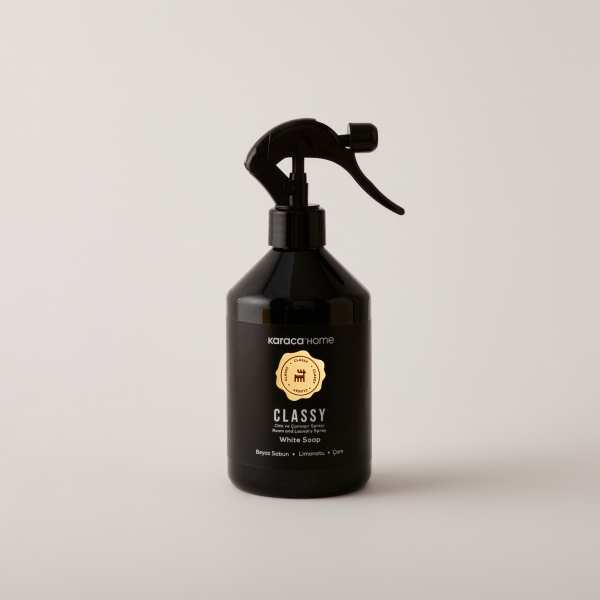 500 ml Classy Room and Laundry Spray White Soap - Black