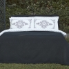 6 Pieces Orian Double Summer Blanket Set - Black
