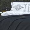 6 Pieces Orian Double Summer Blanket Set - Black
