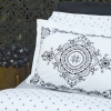 6 Pieces Orian Double Summer Blanket Set - Black