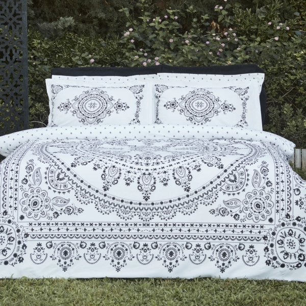 6 Pieces Orian Double Summer Blanket Set - Black