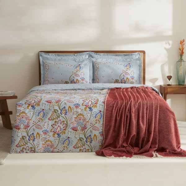5 Pieces Flamen 200 x 220 cm Double Duvet Cover Blanket Set - Multicolor