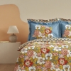 4 Pieces Renie 200 x 220 cm Double Ranforce Duvet Cover Set - Mustard