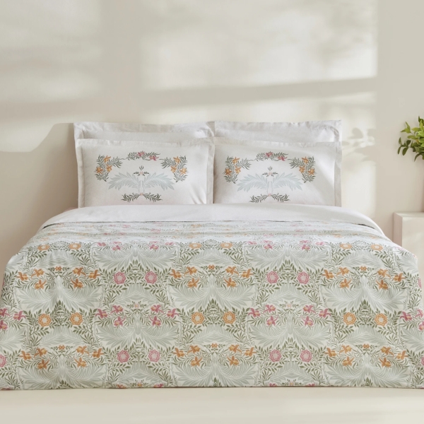 4 Pieces Sean 200 x 220 cm Cotton Double Duvet Cover Set - White
