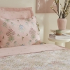 4 Pieces Flovy 200 x 220 cm Cotton Double Duvet Cover Set - Powder