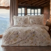 4 Pieces Lussi 160 x 220 cm Cotton Single Duvet Cover Set - Yellow / White