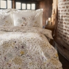 4 Pieces Lussi 160 x 220 cm Cotton Single Duvet Cover Set - Yellow / White
