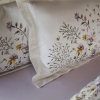 4 Pieces Lussi 160 x 220 cm Cotton Single Duvet Cover Set - Yellow / White