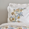 4 Pieces Indra 200 x 220 cm Cotton Double Duvet Cover Set - Yellow / White 