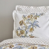 3 Pieces Indra 160 x 220 cm Cotton Single Duvet Cover Set - Yellow / White