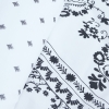 7 Pieces Orian 200 x 220 cm Double Duvet Cover Set with Bedspread - Black / White