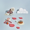 X Paw Barney Dog Collar S Size - Red