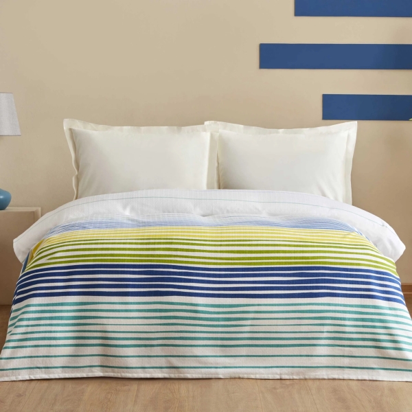 200 x 220 cm Elvis Cotton Double Pique - Multicolor