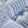 160 x 220 cm Lauren Cotton Single Pique - Indigo / White