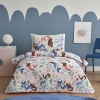 2 Pieces Young Mermaid 160 x 230 cm Single Bedspread Set - Multicolor