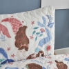 2 Pieces Young Mermaid 160 x 230 cm Single Bedspread Set - Multicolor