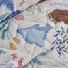 2 Pieces Young Mermaid 160 x 230 cm Single Bedspread Set - Multicolor