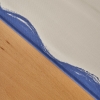 150 x 250 cm Marine Cotton Tassel Tablecloth  - White / Blue